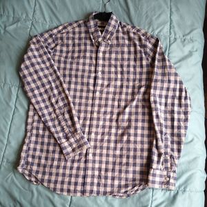J. Crew Blue-White Flannel Shirt (M)